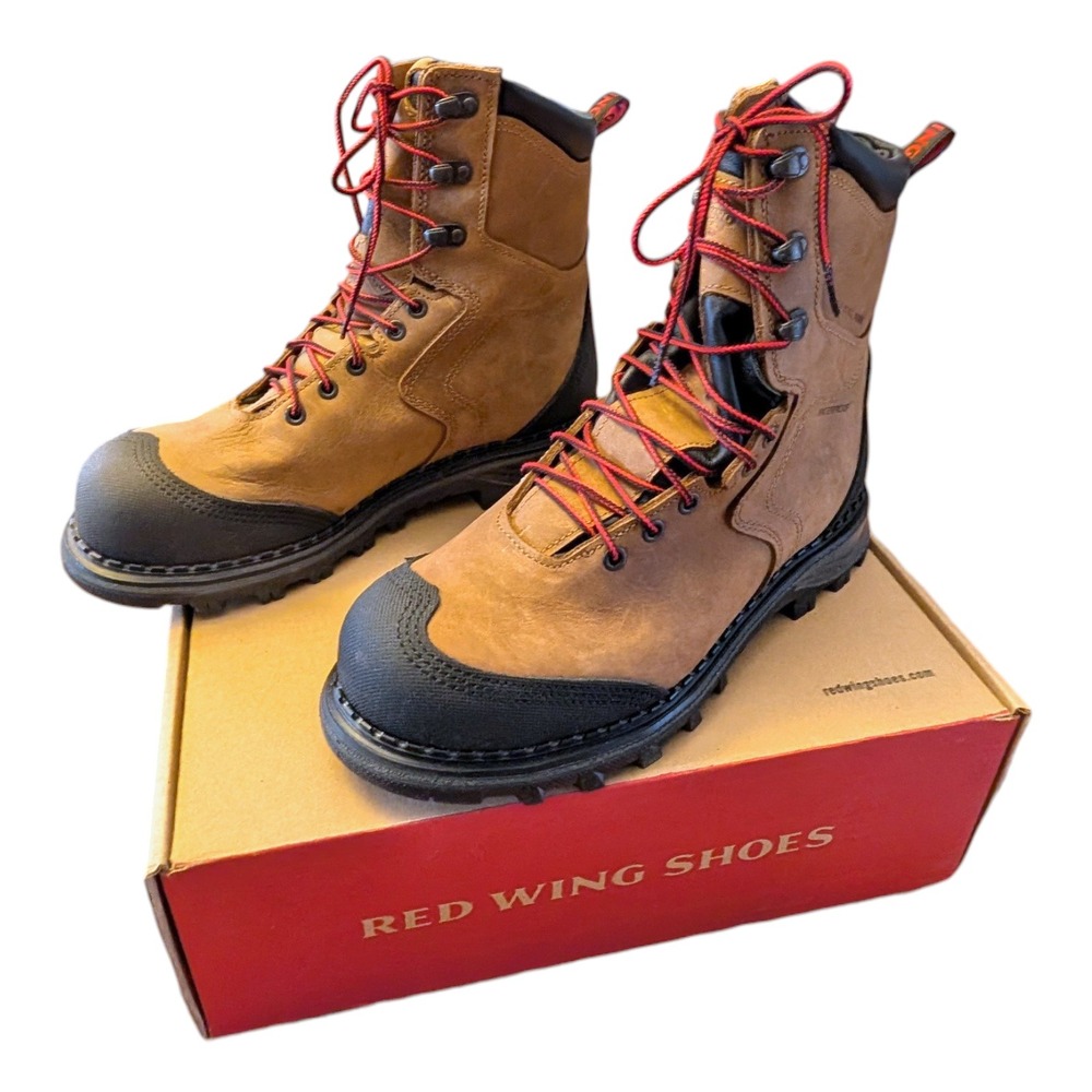 Red Wing Boots 4443 Burnside Mens Size 9 D Regular 8-inch Waterproof Safety Toe